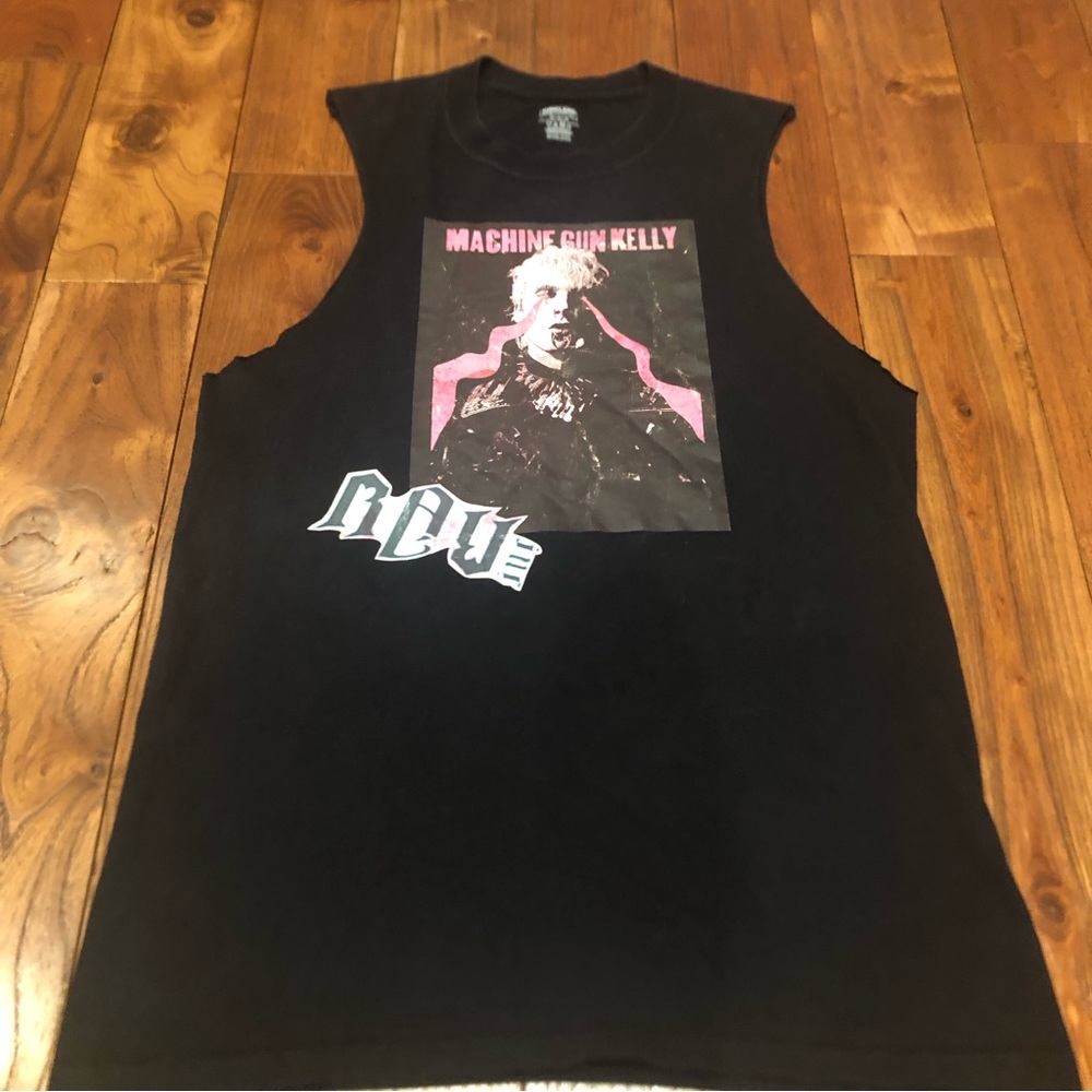 Kirkland brand 2 sided Machine Gun Kelly ladies long tank top